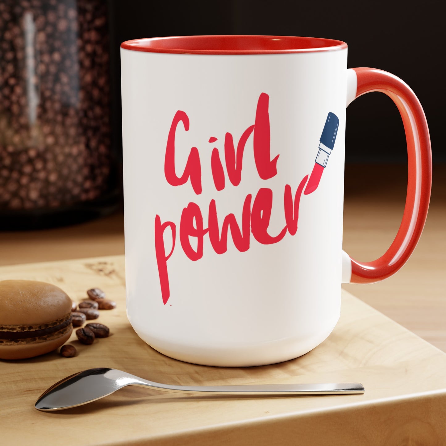 Girl Power - 15oz Large Coffee Mugs - Inspirational Coffee Mug, Gift for Women, Girl Power Gift, Gift for Women's History Month