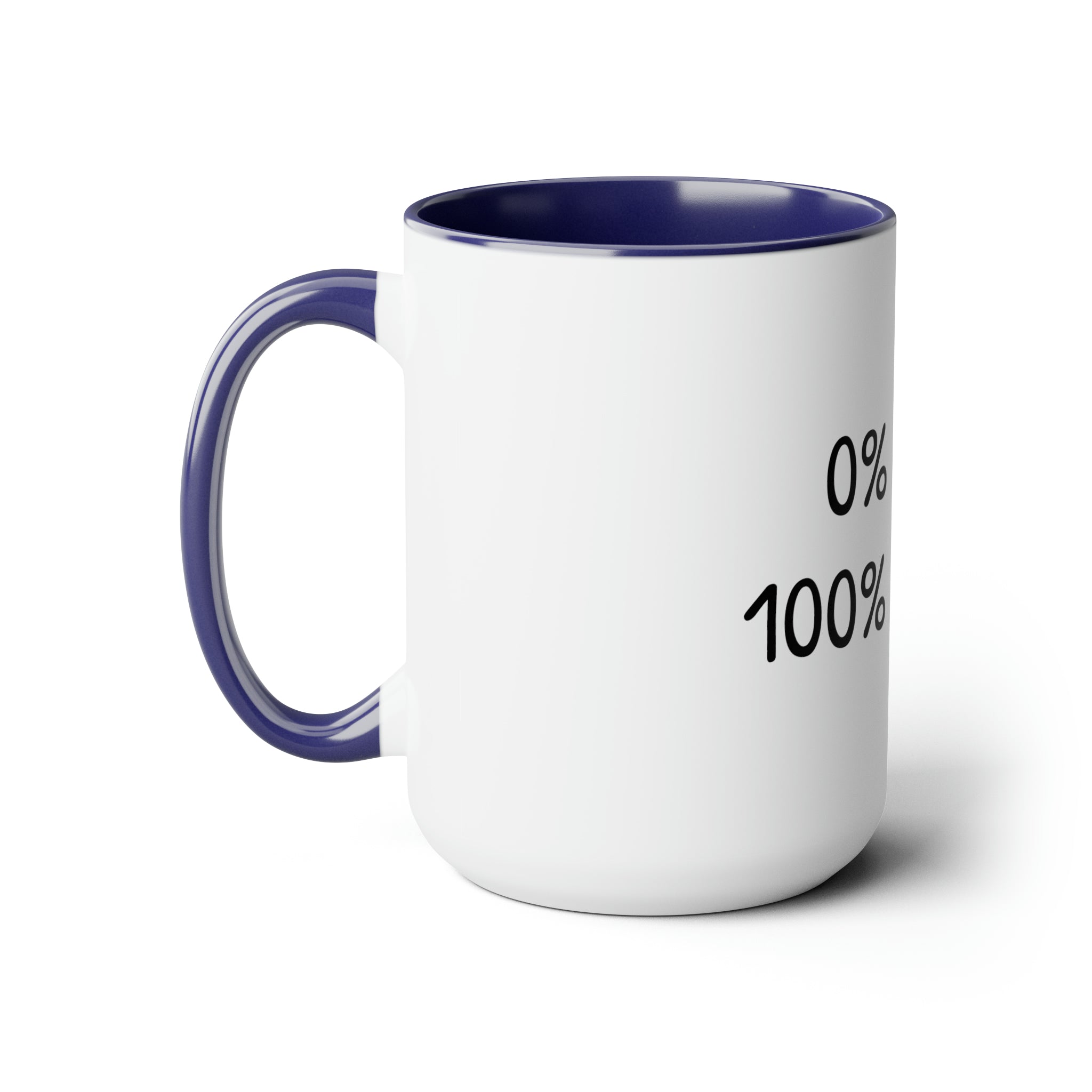0% Luck 100% Hustle - 15oz Large Coffee Mug