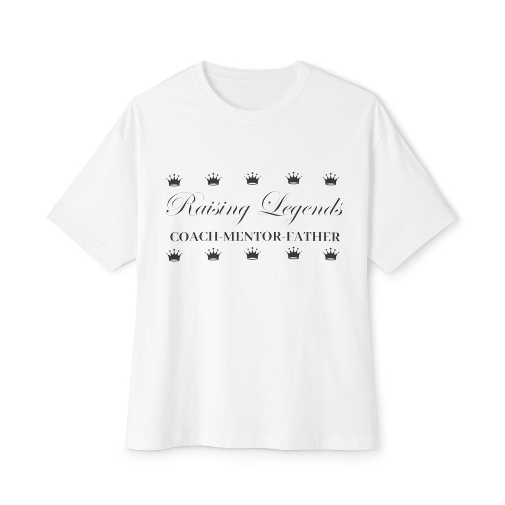 Raising Legends "Coach Mentor Father" - Oversized Boxy T‑Shirt