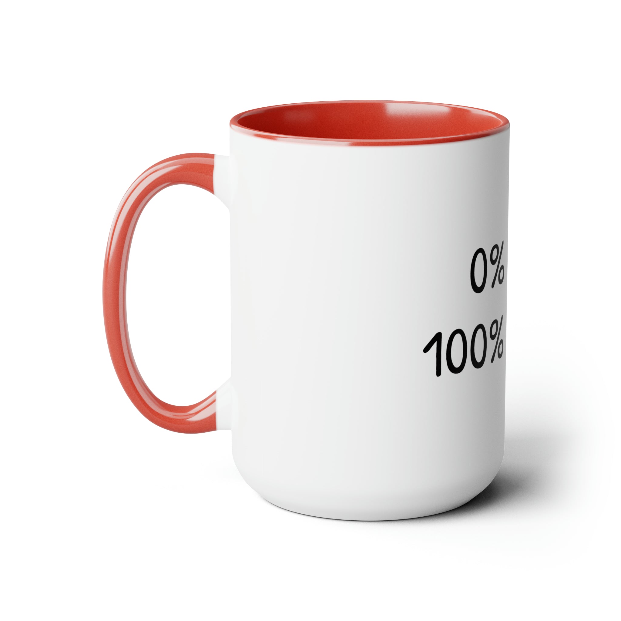0% Luck 100% Hustle - 15oz Large Coffee Mug