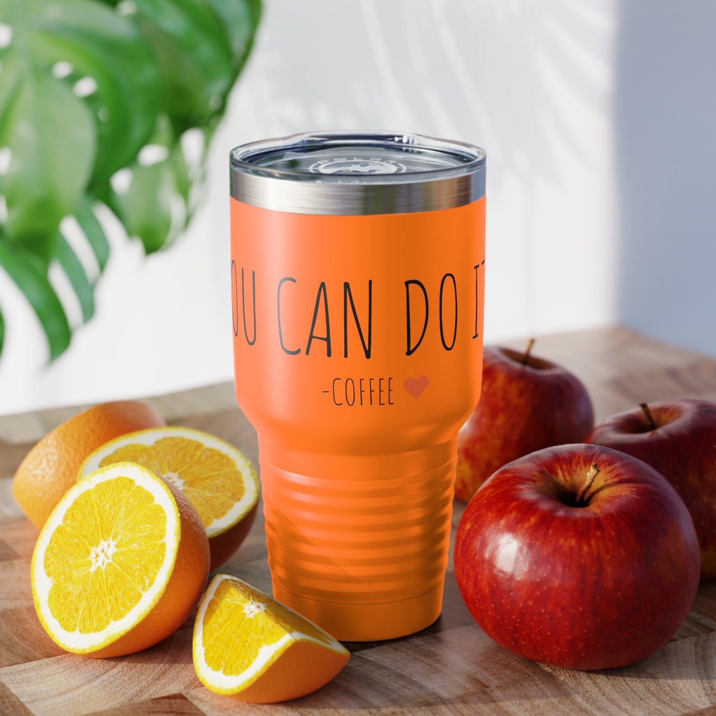 You Can Do It - Coffee - Ringneck Tumbler, 30oz - Inspirational Coffee Mug, Travel Coffee Mug, Travel Tumbler Mugs With Sayings, Gift for Women, Gift for Her and Him