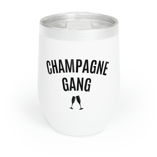 Champagne Gang - 12oz Alcohol Tumbler, Adult Beverage Tumbler, Funny Gag Gift, Insulated Cup for Alcohol