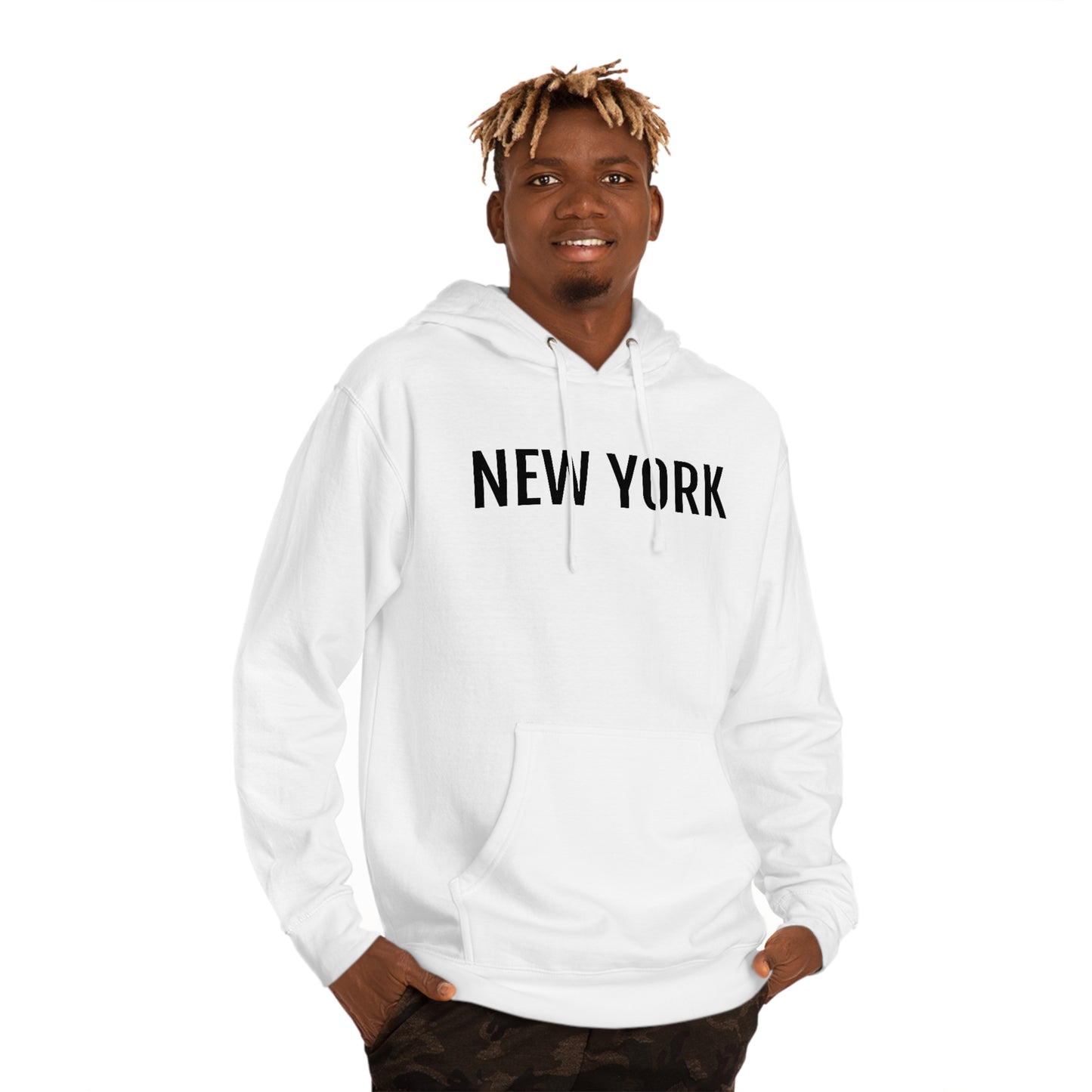 New York - Unisex Hooded Sweatshirt - Rep My Favorite City, Novelty Sweatshirt, Gift Idea, Streetwear Sweatshirt Hoodie