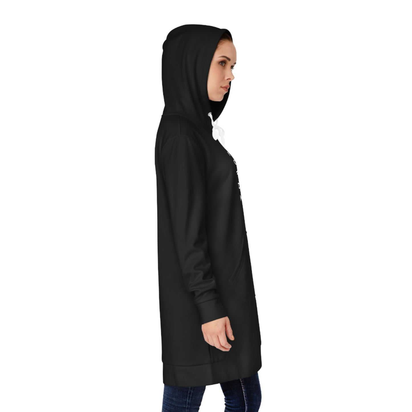 I'm Off To Club Bed Featuring DJ Pillow and MC Blanky - (black) Women's Hoodie Pajama Dress, Comfy Sleepwear