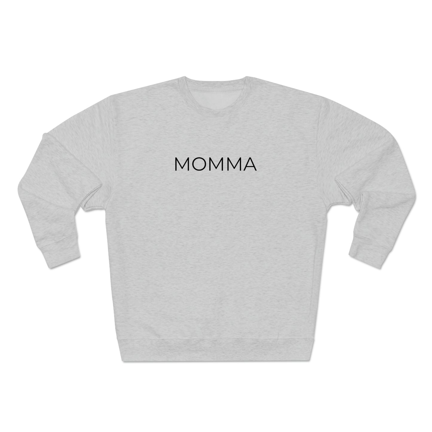 Momma - Premium Crewneck Sweatshirt - Gift for Mom, Gift Idea for Mothers Day, Streetwear Sweatshirt