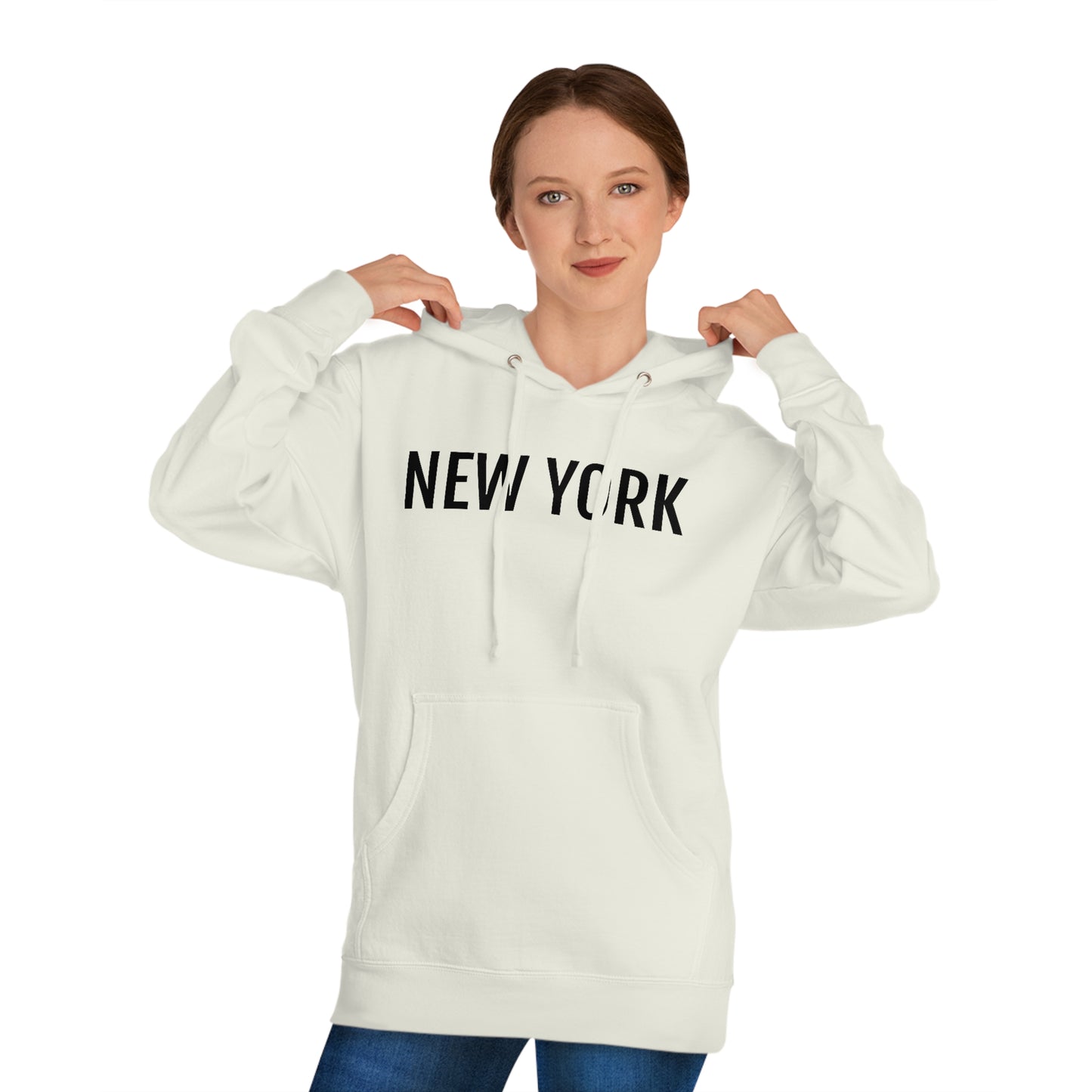 New York - Unisex Hooded Sweatshirt - Rep My Favorite City, Novelty Sweatshirt, Gift Idea, Streetwear Sweatshirt Hoodie