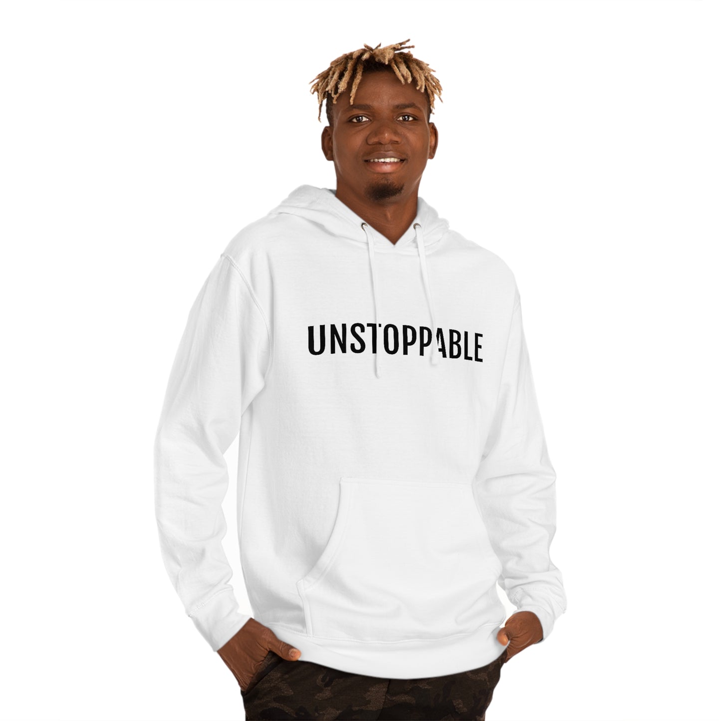 Unstoppable - Unisex Hooded Sweatshirt - Inspirational, Motivational Message, Novelty Sweatshirt, Gift Idea, Streetwear Sweatshirt Hoodie