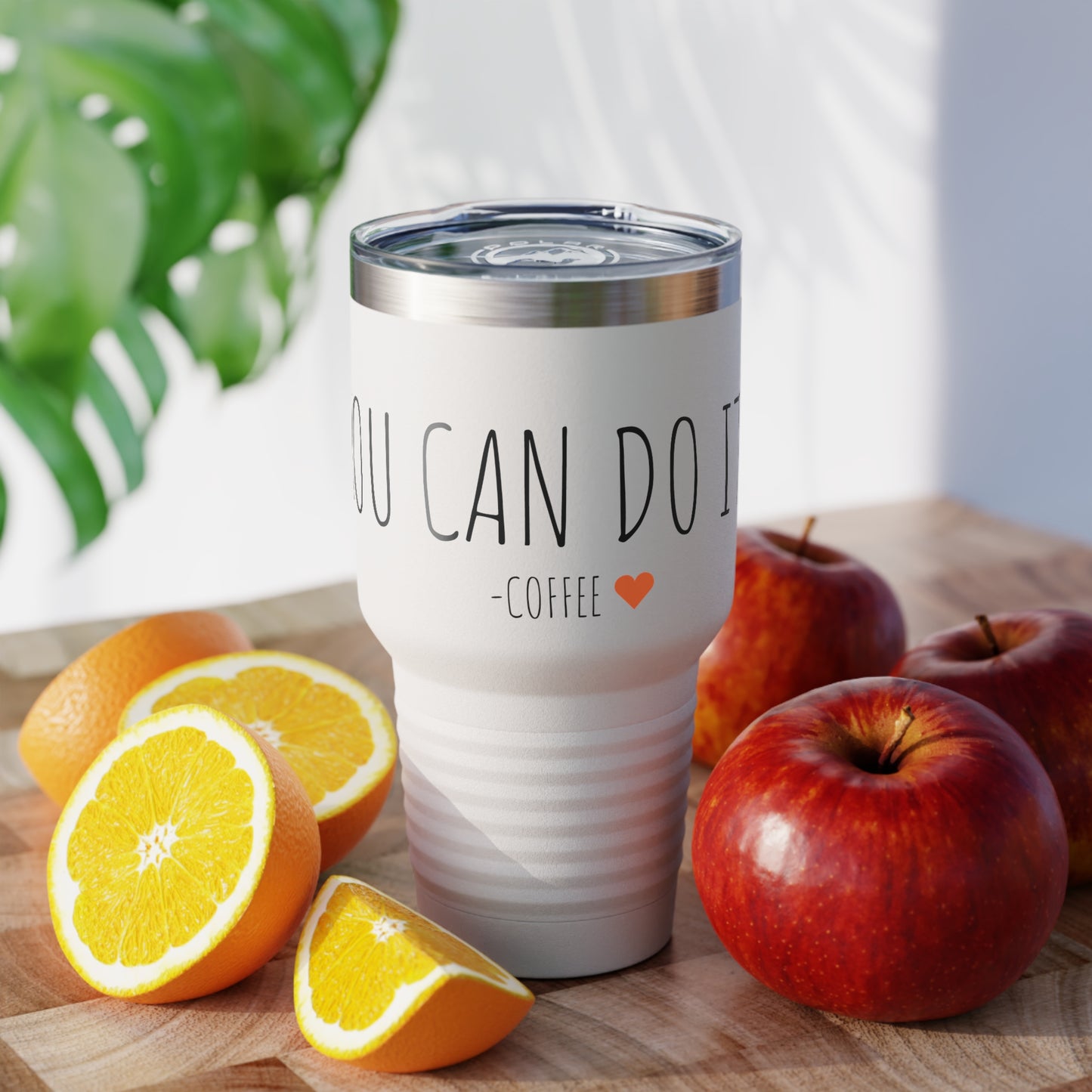 You Can Do It - Coffee - Ringneck Tumbler, 30oz - Inspirational Coffee Mug, Travel Coffee Mug, Travel Tumbler Mugs With Sayings, Gift for Women, Gift for Her and Him