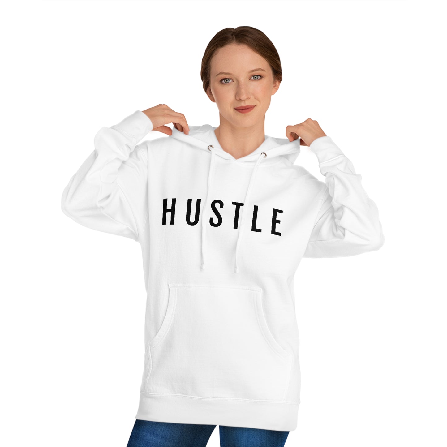 Hustle  - Unisex Hooded Sweatshirt - Inspirational, Motivational Message, Novelty Sweatshirt, Streetwear Sweatshirt Hoodie