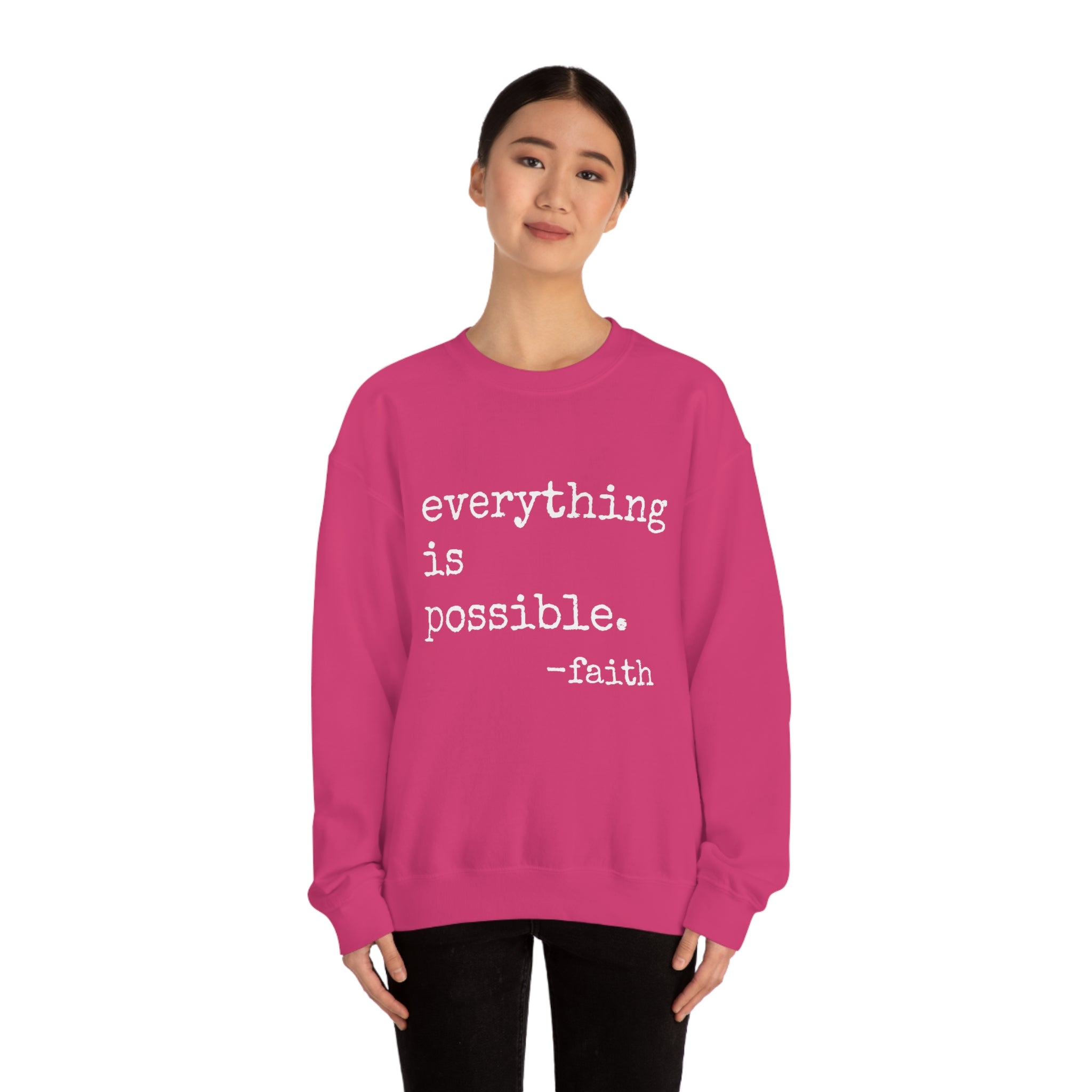 Everything is Possible - Heavy Blend Crewneck Sweatshirt