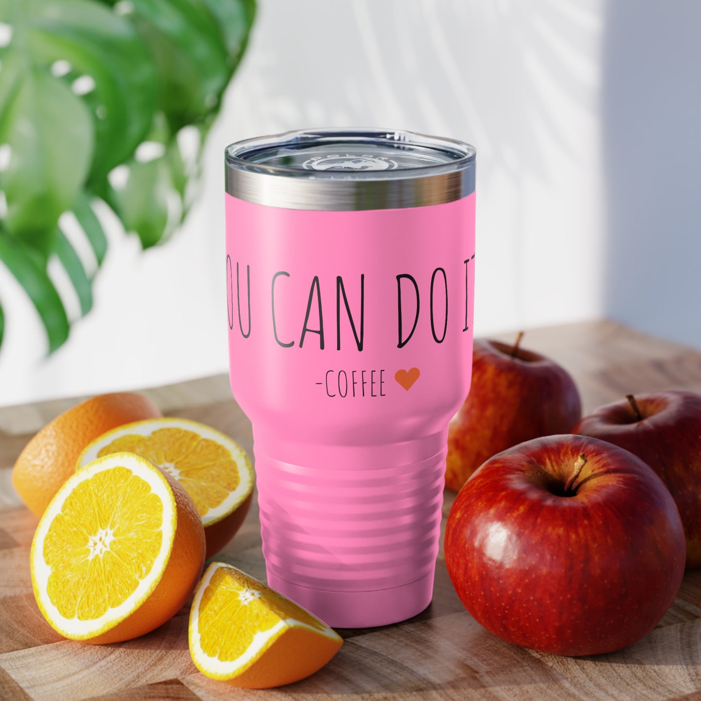 You Can Do It - Coffee - Ringneck Tumbler, 30oz - Inspirational Coffee Mug, Travel Coffee Mug, Travel Tumbler Mugs With Sayings, Gift for Women, Gift for Her and Him