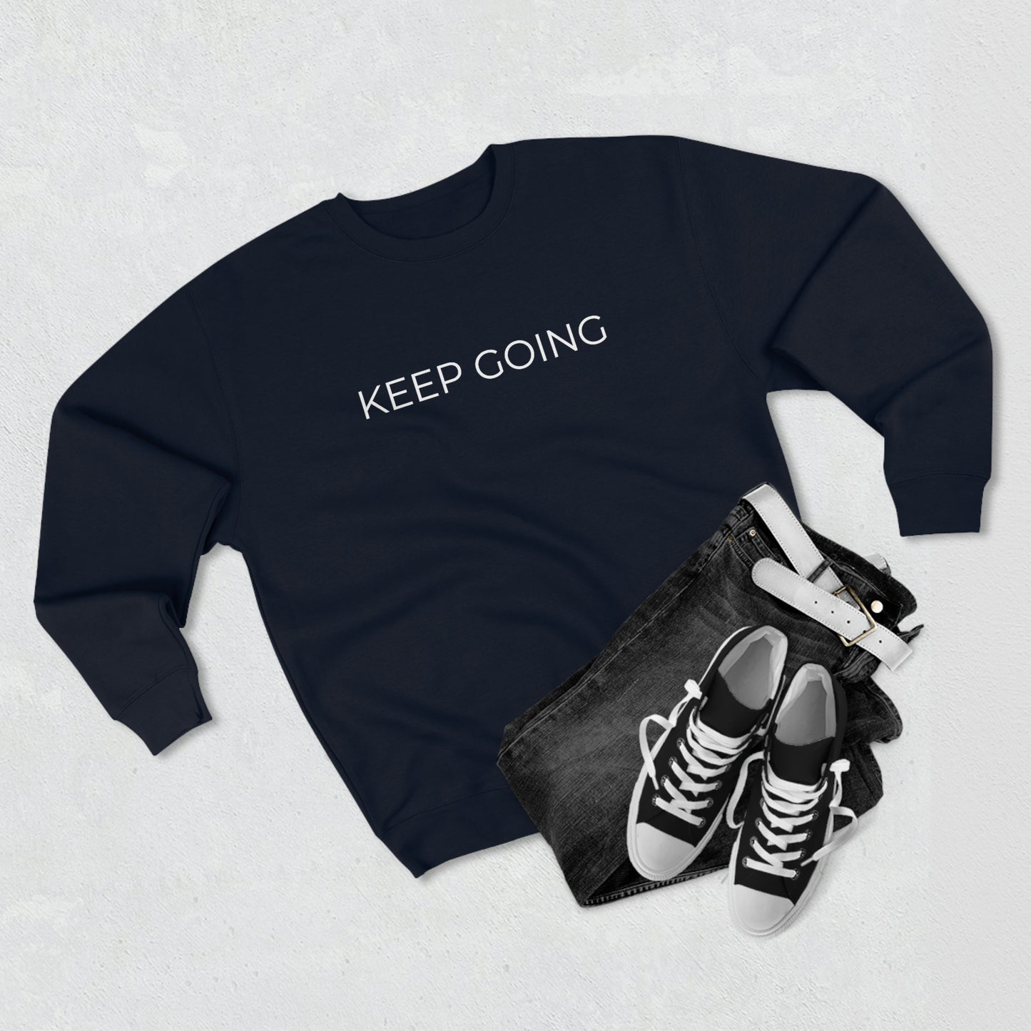 Keep Going Your Only Limit Is You - Premium Crewneck Sweatshirt - Motivational Gift, Inspirational Message, Empowering Gift, Streetwear