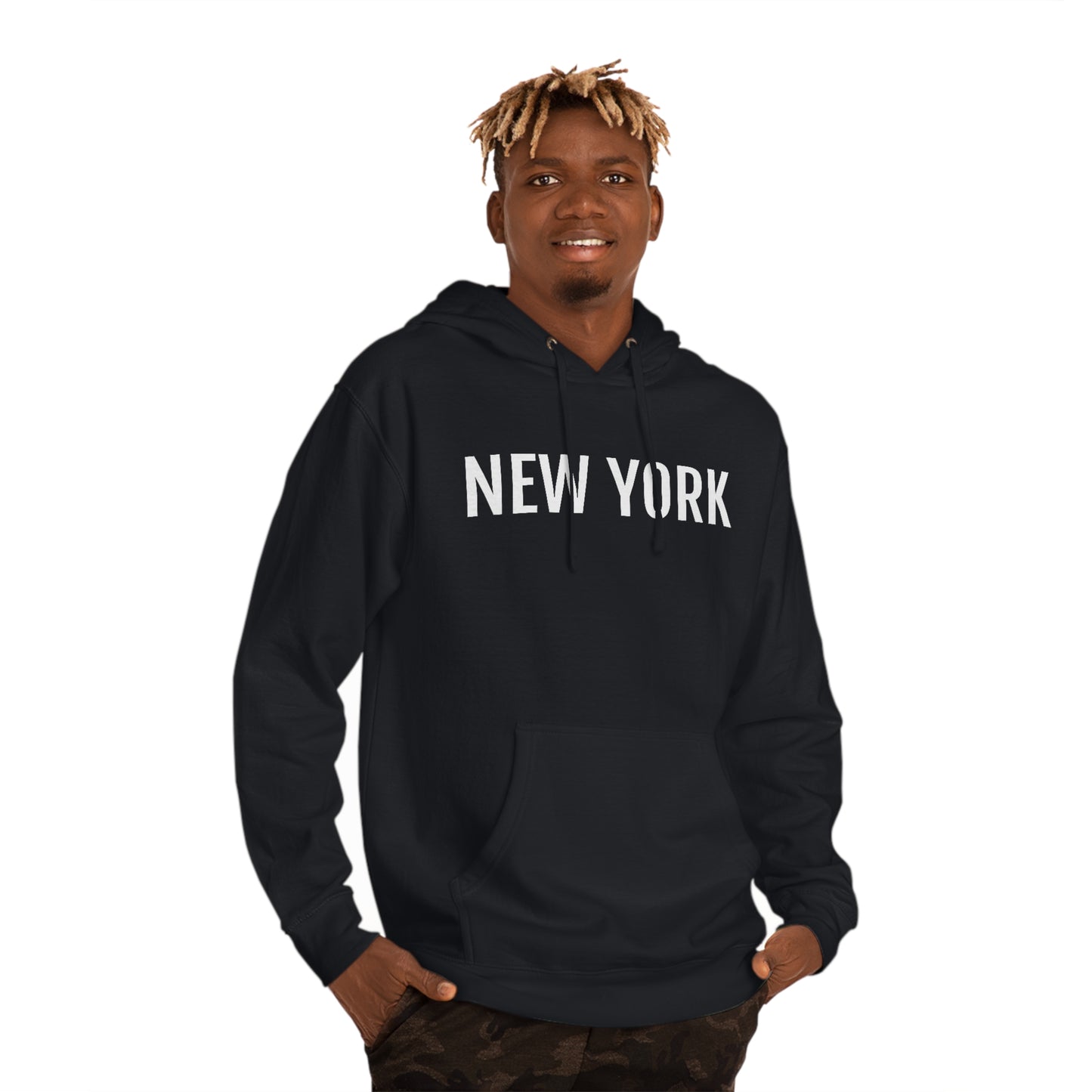 New York - Unisex Hooded Sweatshirt - Rep My Favorite City, Novelty Sweatshirt, Gift Idea, Streetwear Sweatshirt Hoodie