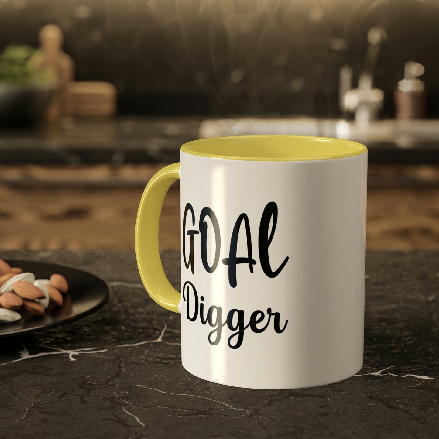 Goal Digger -11oz Coffee Mug - Mug for Ambition, Pink Coffee Mug for Coffee Lover, Mug for Goals, Gift for Boss