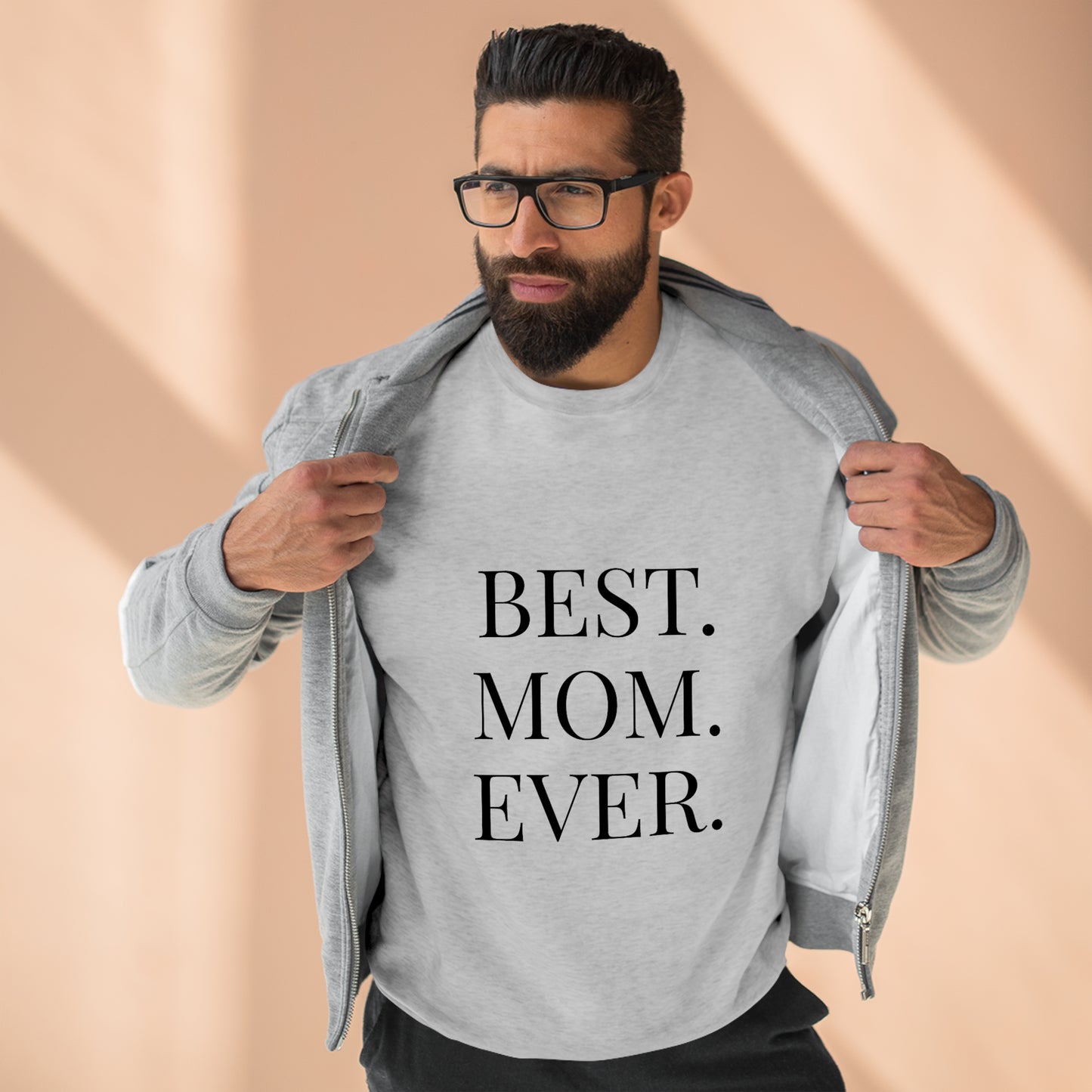 BEST MOM EVER - Premium Crewneck Sweatshirt - Gift for Mom, Gift for Mothers Day or Birthday or Valentines Day