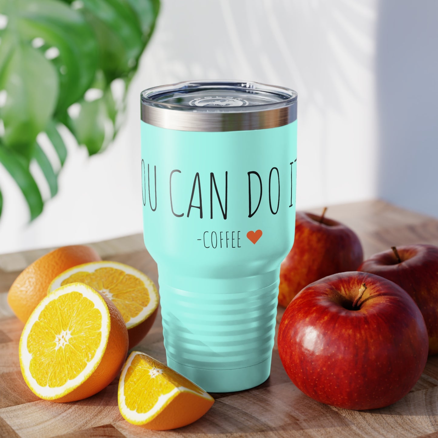 You Can Do It - Coffee - Ringneck Tumbler, 30oz - Inspirational Coffee Mug, Travel Coffee Mug, Travel Tumbler Mugs With Sayings, Gift for Women, Gift for Her and Him