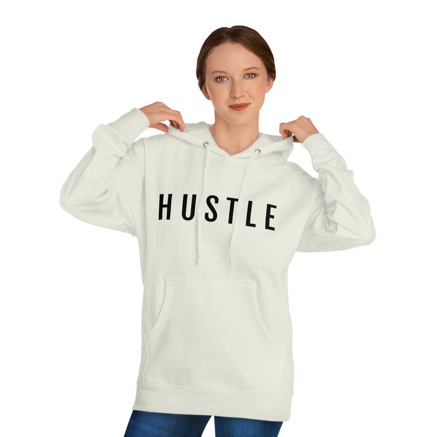 Hustle  - Unisex Hooded Sweatshirt - Inspirational, Motivational Message, Novelty Sweatshirt, Streetwear Sweatshirt Hoodie