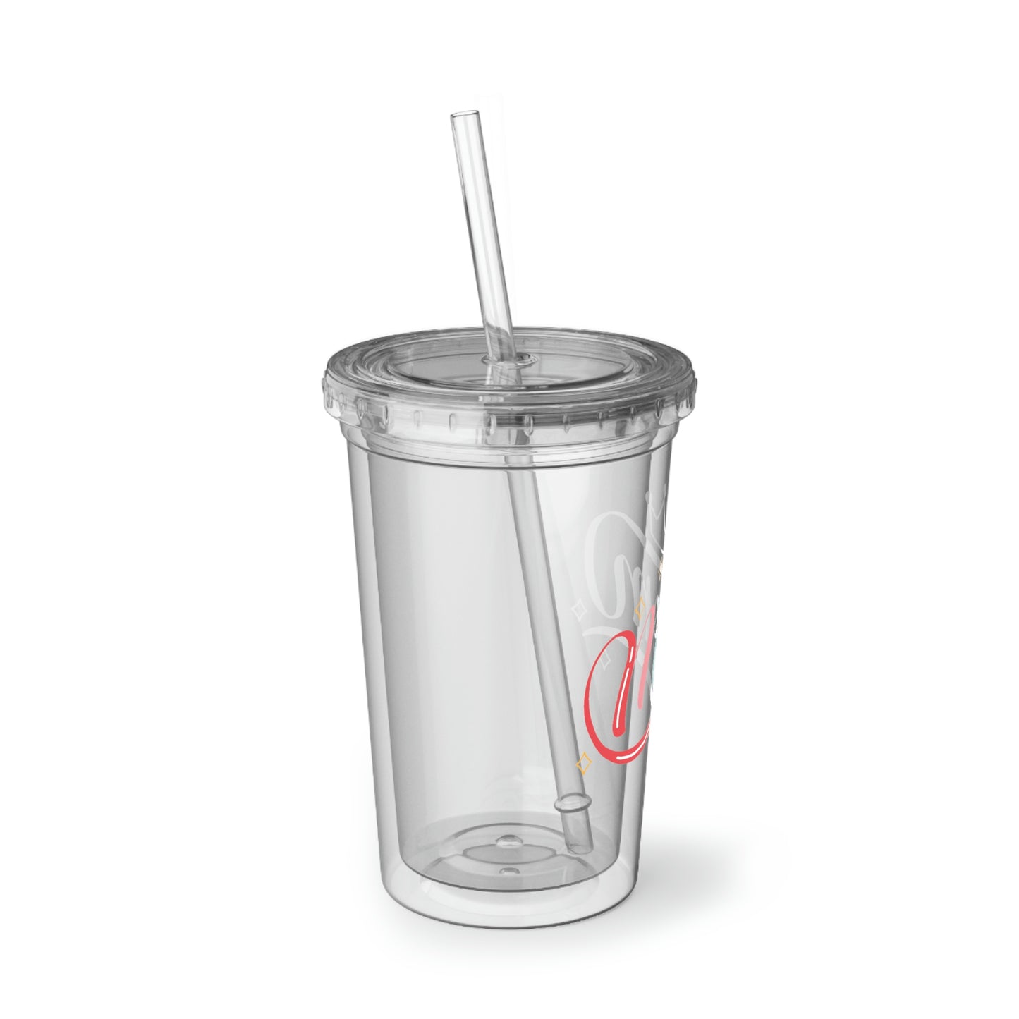 Mom - 16oz Acrylic Cup - Clear Plastic Tumbler with Straw, Double Wall Insulated Tumbler With Straw And Lid, Gift for Mom, Novelty Mother's Day Gift