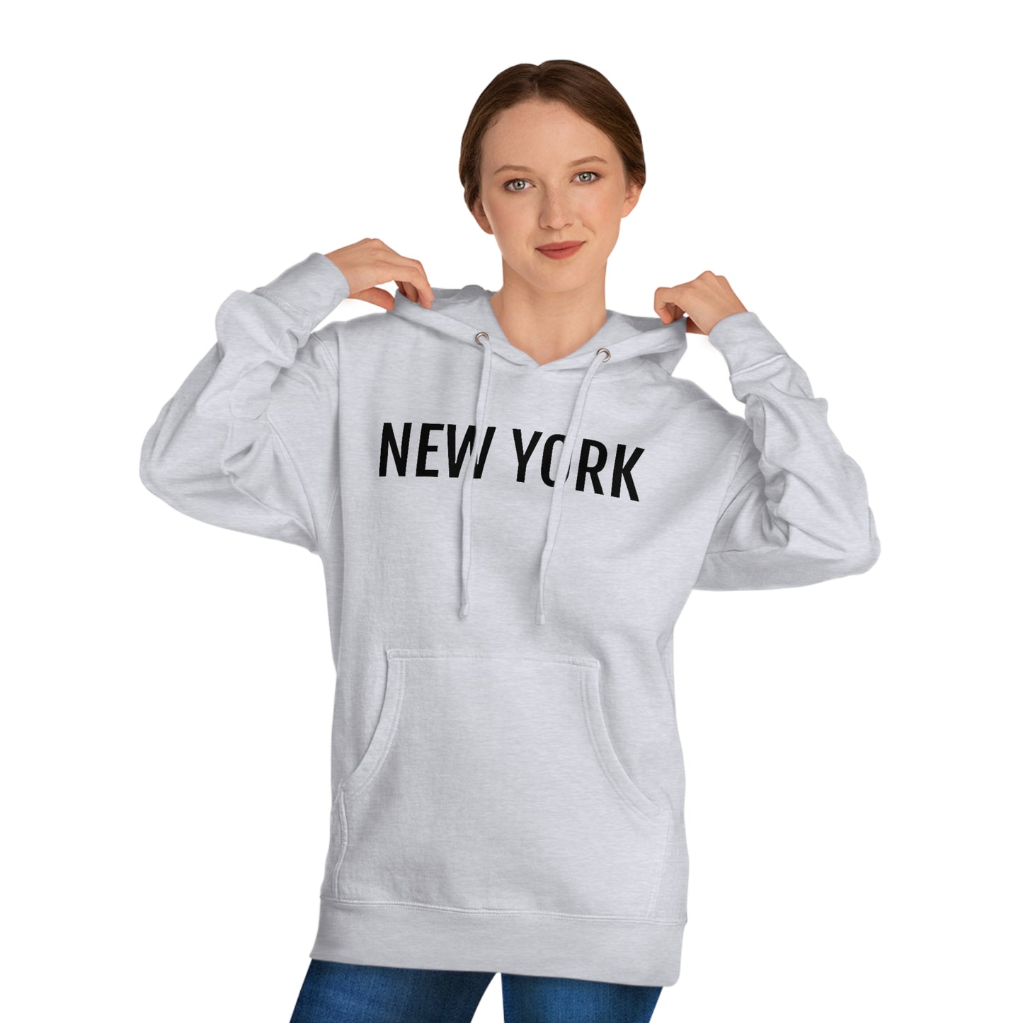 New York - Unisex Hooded Sweatshirt - Rep My Favorite City, Novelty Sweatshirt, Gift Idea, Streetwear Sweatshirt Hoodie