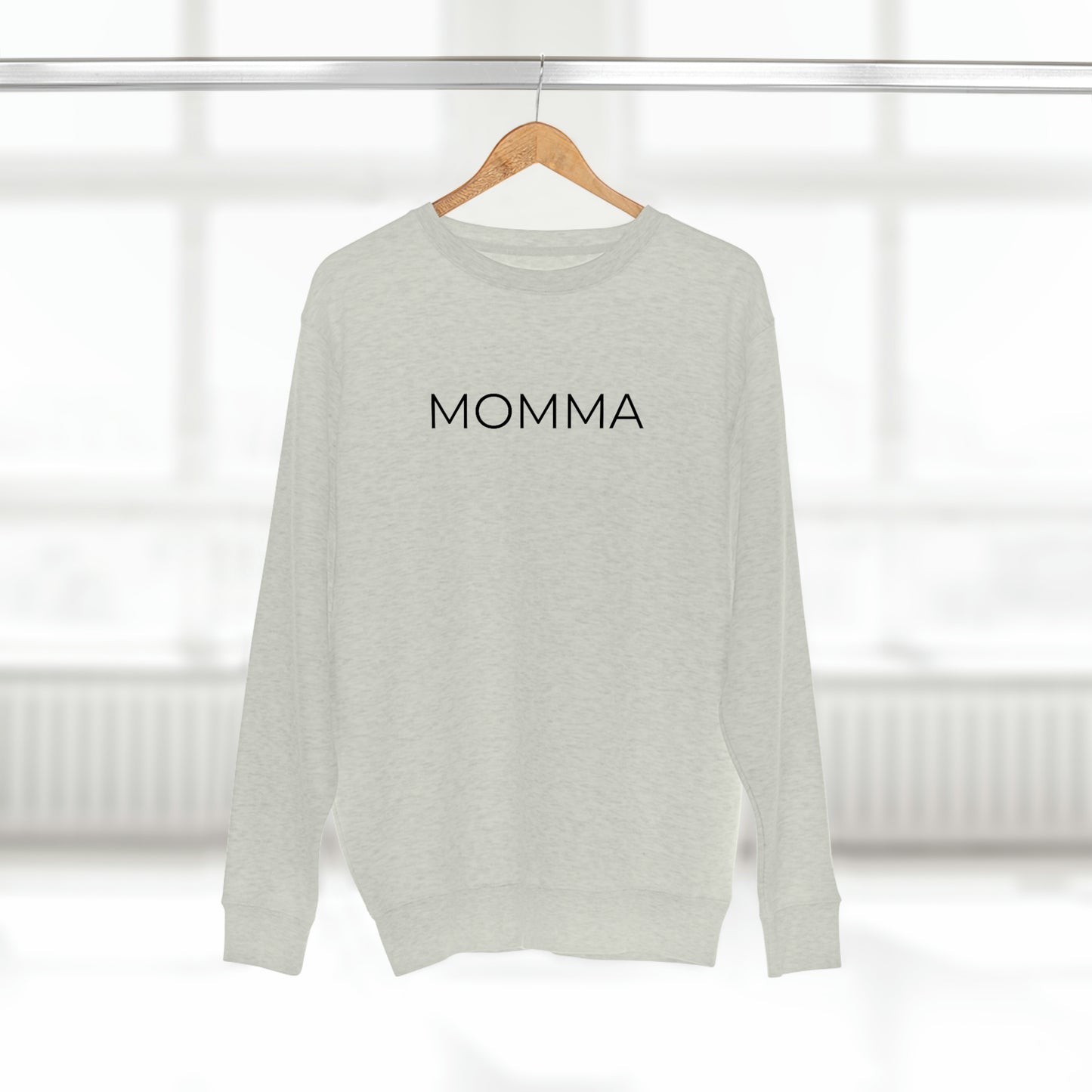 Momma - Premium Crewneck Sweatshirt - Gift for Mom, Gift Idea for Mothers Day, Streetwear Sweatshirt