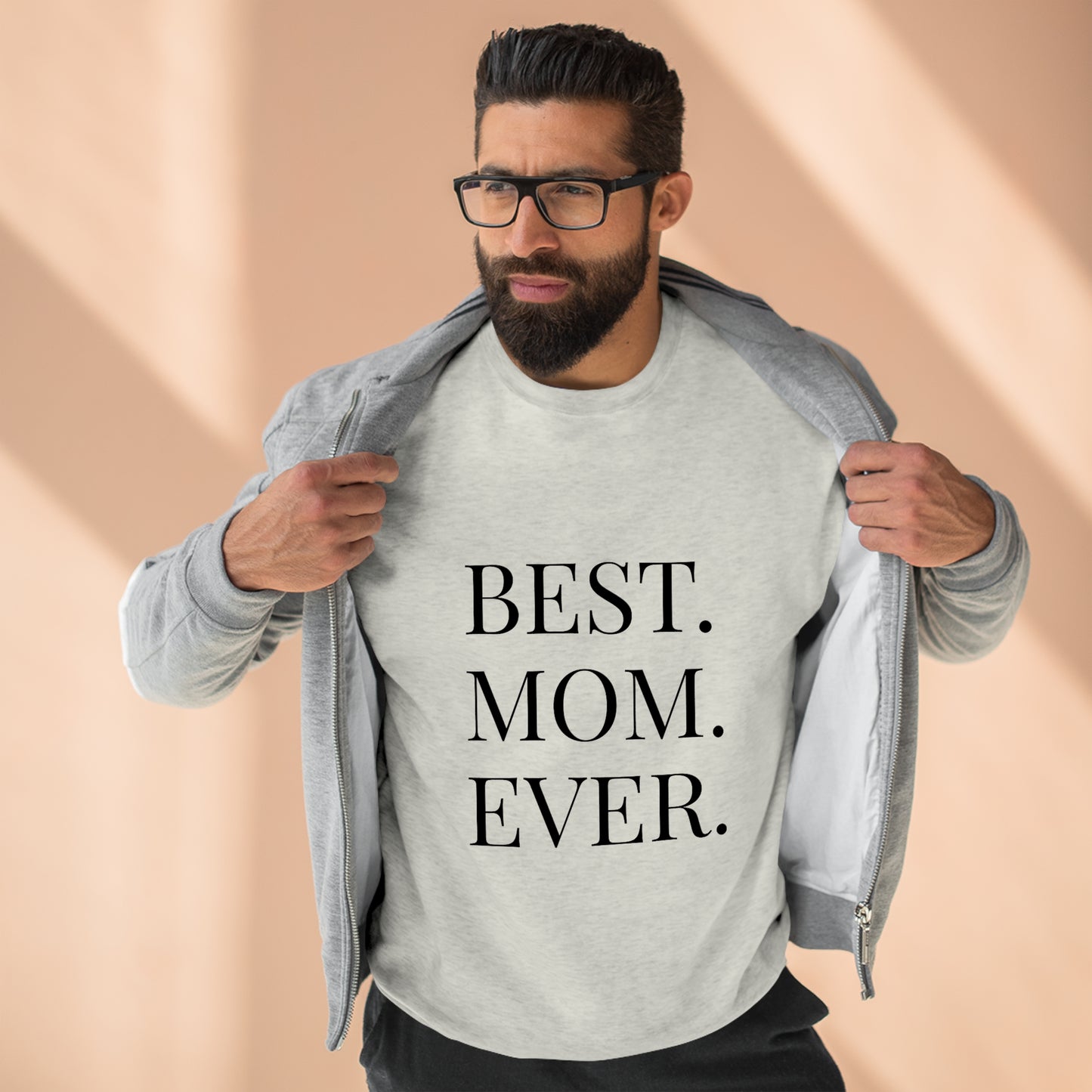 BEST MOM EVER - Premium Crewneck Sweatshirt - Gift for Mom, Gift for Mothers Day or Birthday or Valentines Day